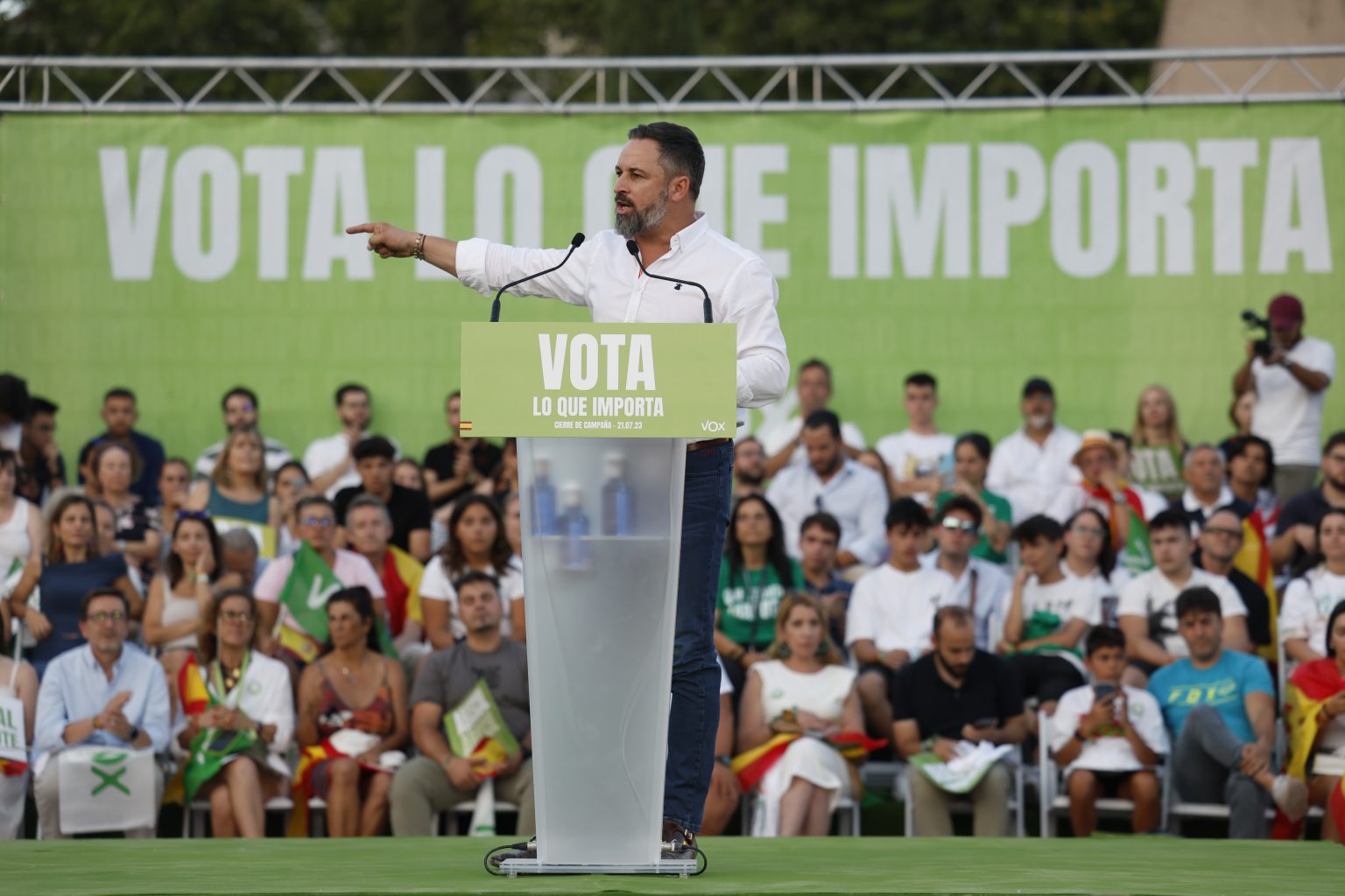 Εικόνα του αρχηγού του ισπανικού ακροδεξιού πολιτικού κόμματος VOX - Santiago Abascal